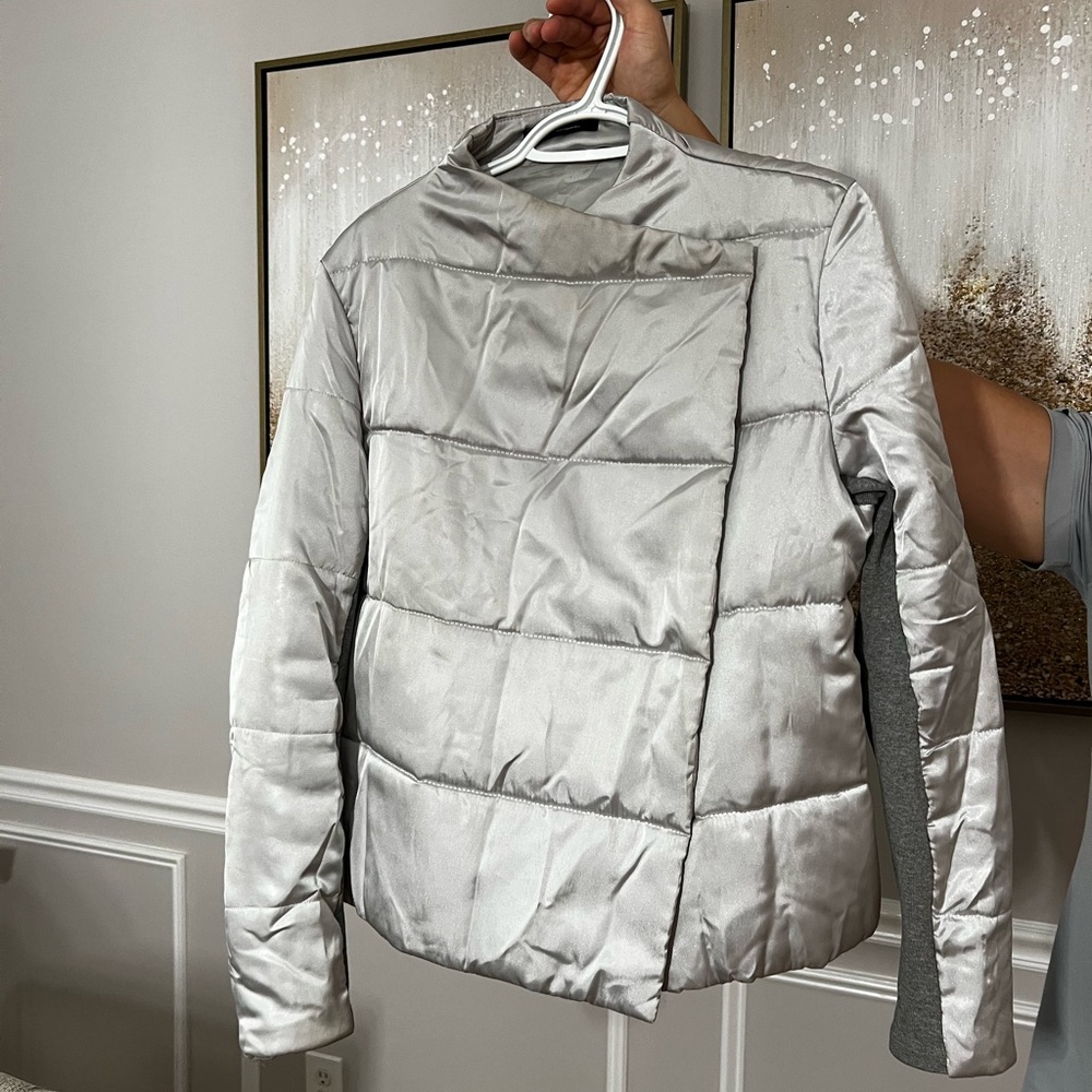 Silver Women's Puffer Jacket